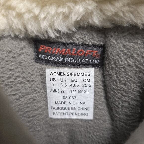 The North Face Winter Boots Womens Primaloft Tan Leather Waterproof Size 9 - Picture 6 of 9